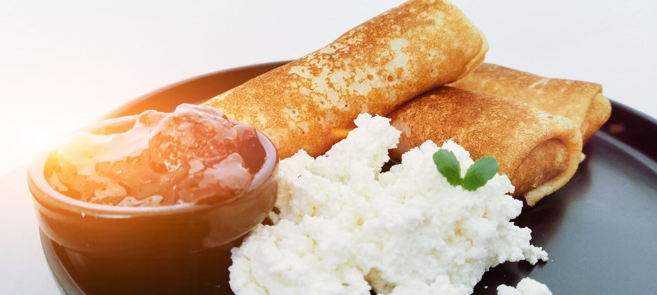 Блинчики с творогом